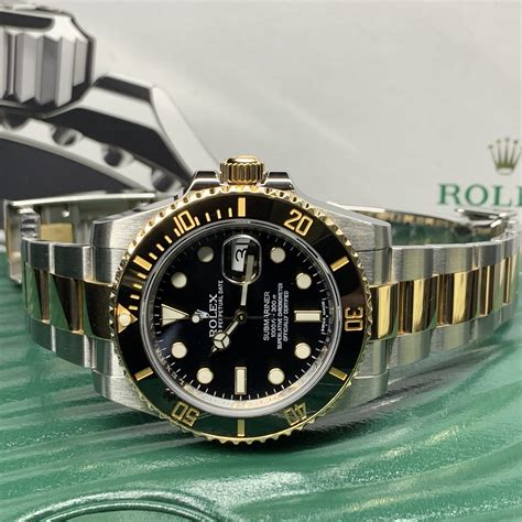 rolex steel and yellow gold submariner|Rolex Submariner 18k gold price.